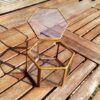Hexagon na prstýnky, zlatá matná - Image 2