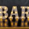 Světelný nápis BAR