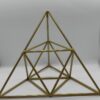 Dekorační pyramida, zlatá