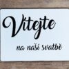 Uvítací cedule - bílá - Image 4