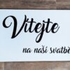 Uvítací cedule - bílá - Image 5