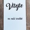 Uvítací cedule - bílá - Image 6
