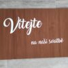 Uvítací cedule - imitace dřeva - Image 2