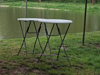 Potah na desku koktejlového/barového stolu (80 cm) - bílý